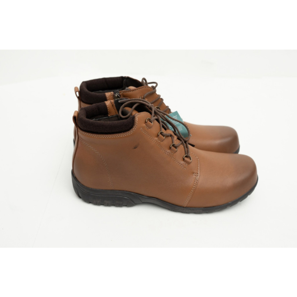 Propét - Delaney Brown Leather Ankle‎ Boots 11 Wide